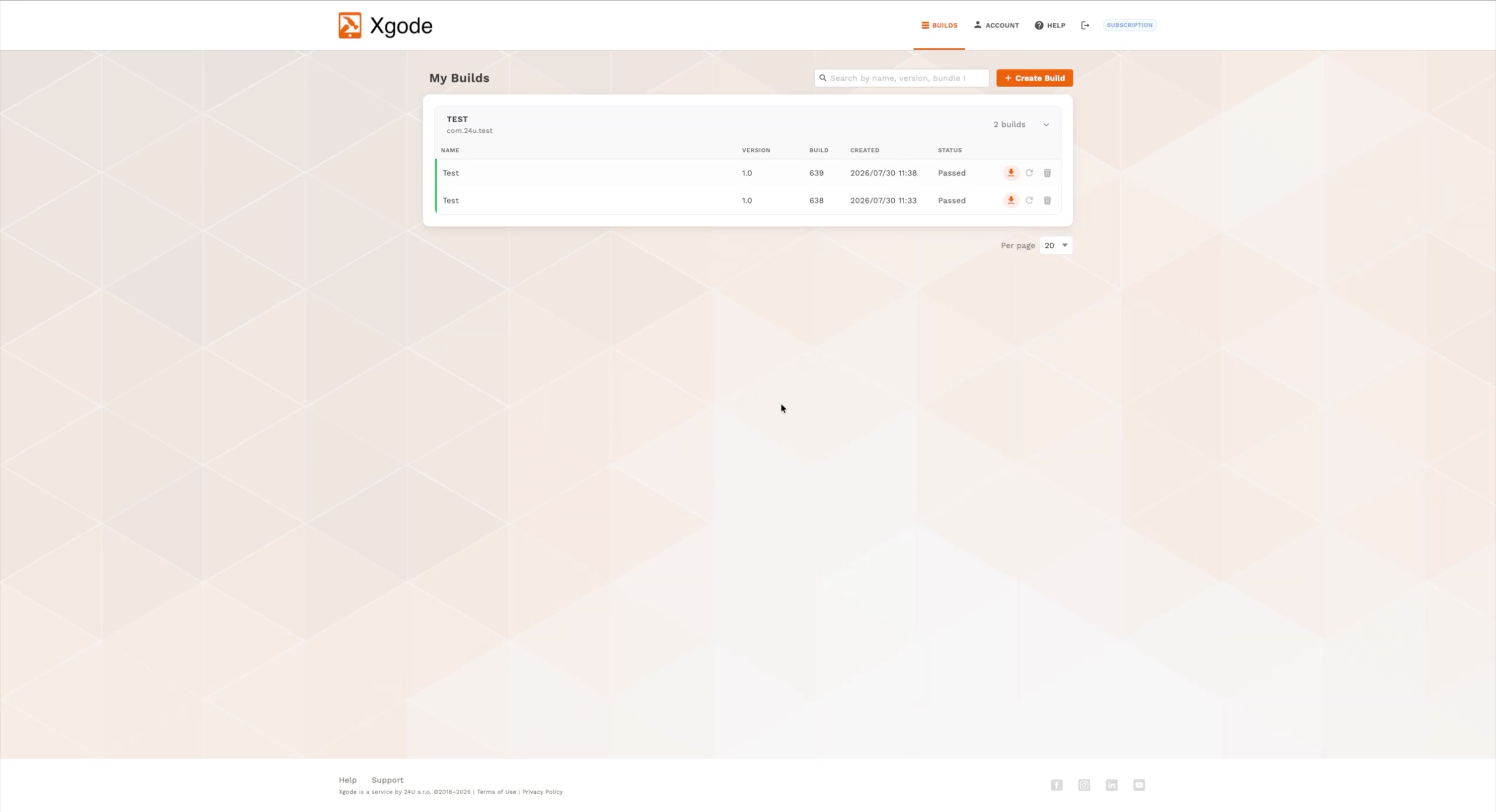 Updating and rebuilding your app