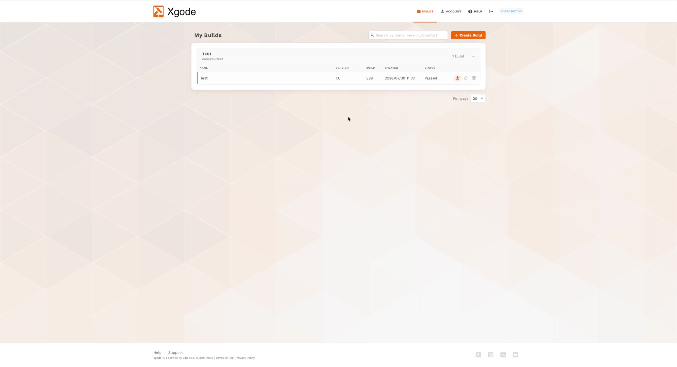 Advanced build features